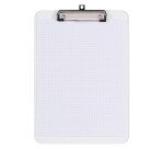 Porte-bloc A4 plastique transparent Alba - 23 x 31,5 cm