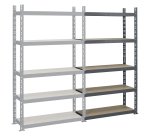 Rayonnage industriel - Elément suivant H 200 x L 130 cm x P 40 cm