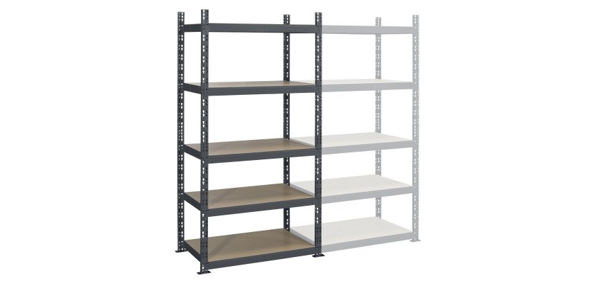 Rayonnages industriel - Élément départ H 200 x L 100 x P 60 cm