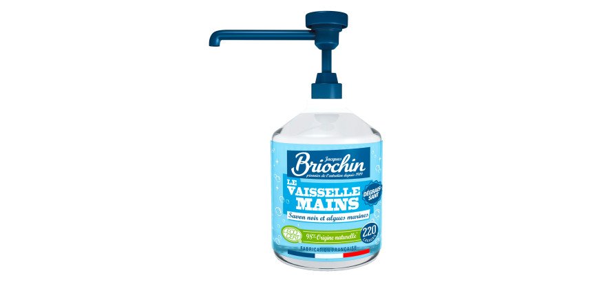 Liquide vaisselle mains Briochin Savon noir & Algues marines – Flacon de 500 ml