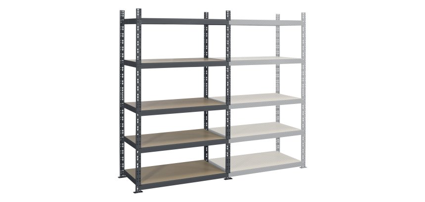 Rayonnage industriel - Elément départ H 200 x L 130 x P 60 cm