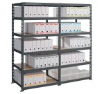 Rayonnage d'archives Archiv' - Élément départ H 200 x L 100 x P 70 cm