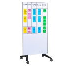 Tableau en verre mobile Legamaster 90 x 195 cm