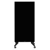Tableau en verre mobile noir 90 x 195 cm