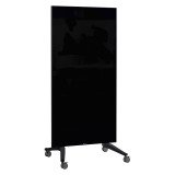 Mobiel glazen bord Legamaster zwart 90 x 195 cm