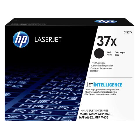 HP 37X - CF237X toner hoge capaciteit zwart voor laserprinter 