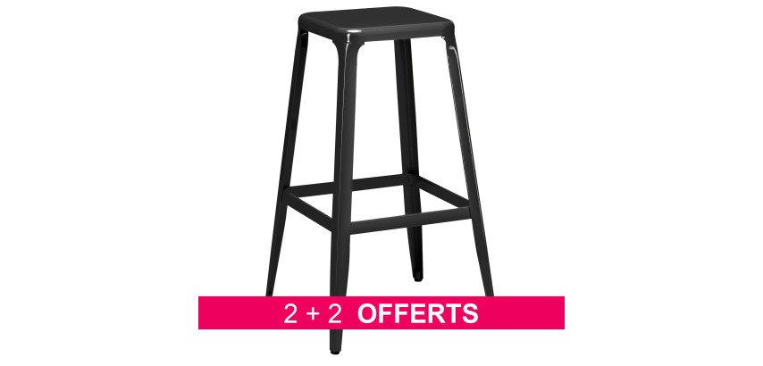 Pack with 2 footstools Métalo + 2 for free 