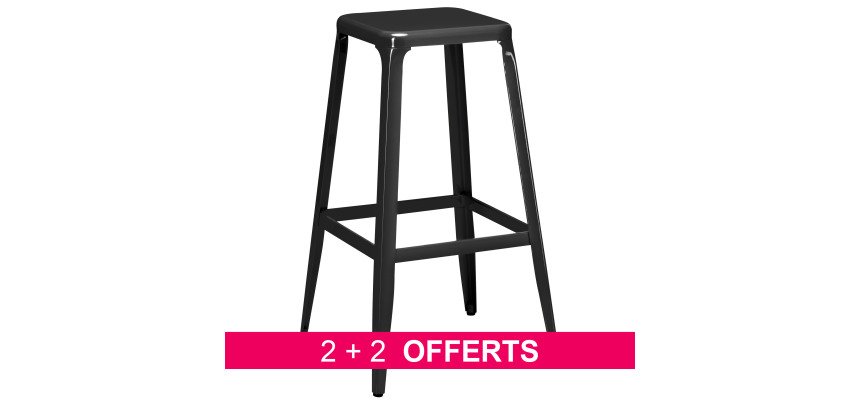 Pack mit 2 Hockern Métalo + 2 gratis 