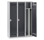 Vestiaire Color - 3 colonnes monobloc/industrie salissante