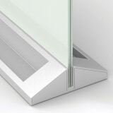 Schirmwand für Arbeitstisch in magnetischem Glas H 44,5 x B 58,5 cm Nobo