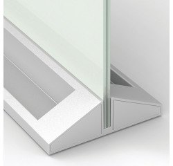 Separador de mesas magnético de cristal - Nobo