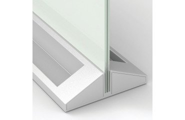 Separating screen desk in magnetic glass H 44,5 x W 58,5 cm Nobo