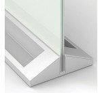 Séparateur de bureau en verre magnétique H 44,5 x L 58,5 cm Nobo