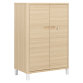 Armoire mi-hauteur portes battantes H 118 x L 80 cm Ostrahl chêne