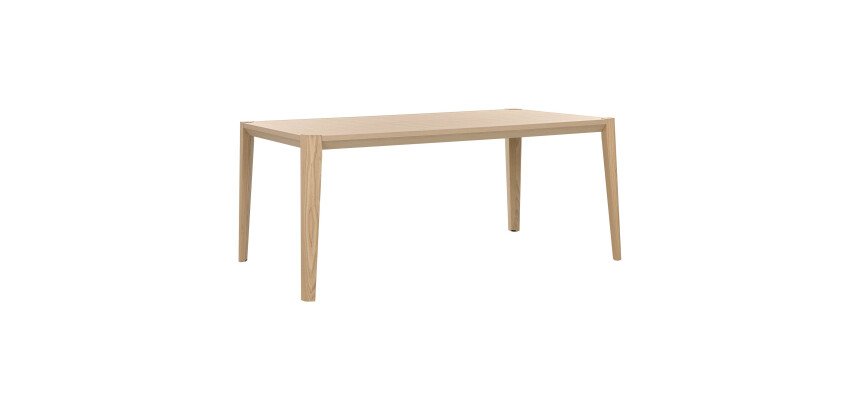 Bureau droit L 180 cm Absolu piétement frêne massif