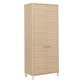 Armoire haute portes battantes H 188 x L 80 cm Ostrahl chêne