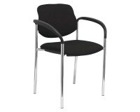 Silla confidente con reposabrazos