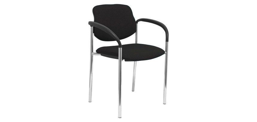 Silla confidente con reposabrazos