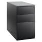 Caisson hauteur bureau métal gris anthracite P 80 cm Bruneau Excellens avec dessus bois