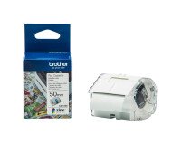 Brother CZ-1005 Authentic Label Tape Self Adhesive White 50 mm  x 5m