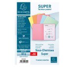 Sous-chemise classique 60 g Exacompta 22 x 31 cm couleur - Paquet de 30 - Super 60