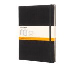 Carnet piqué Moleskine rigide 19 x 25 cm ivoire -  ligné - 192 pages