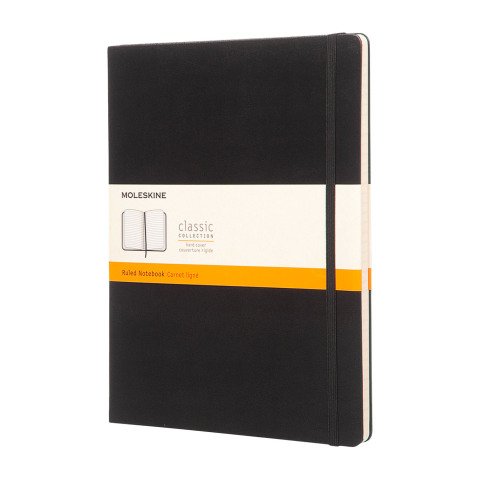 Cuaderno Moleskine rígido 19 x 25 cm marfil rayado 192 páginas