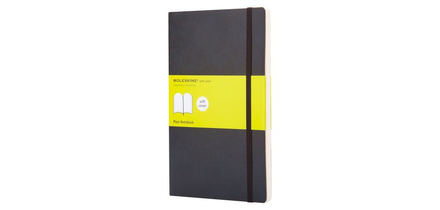 Carnet piqué Moleskine souple 13 x 21 cm - ivoire uni -192 pages