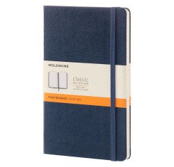 Carnet piqué Moleskine rigide 13 x 21 cm - ivoire ligné - 240 pages