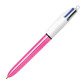 Ballpoint pen 4 colors Bic Shine retractable point 1 mm medium writing 