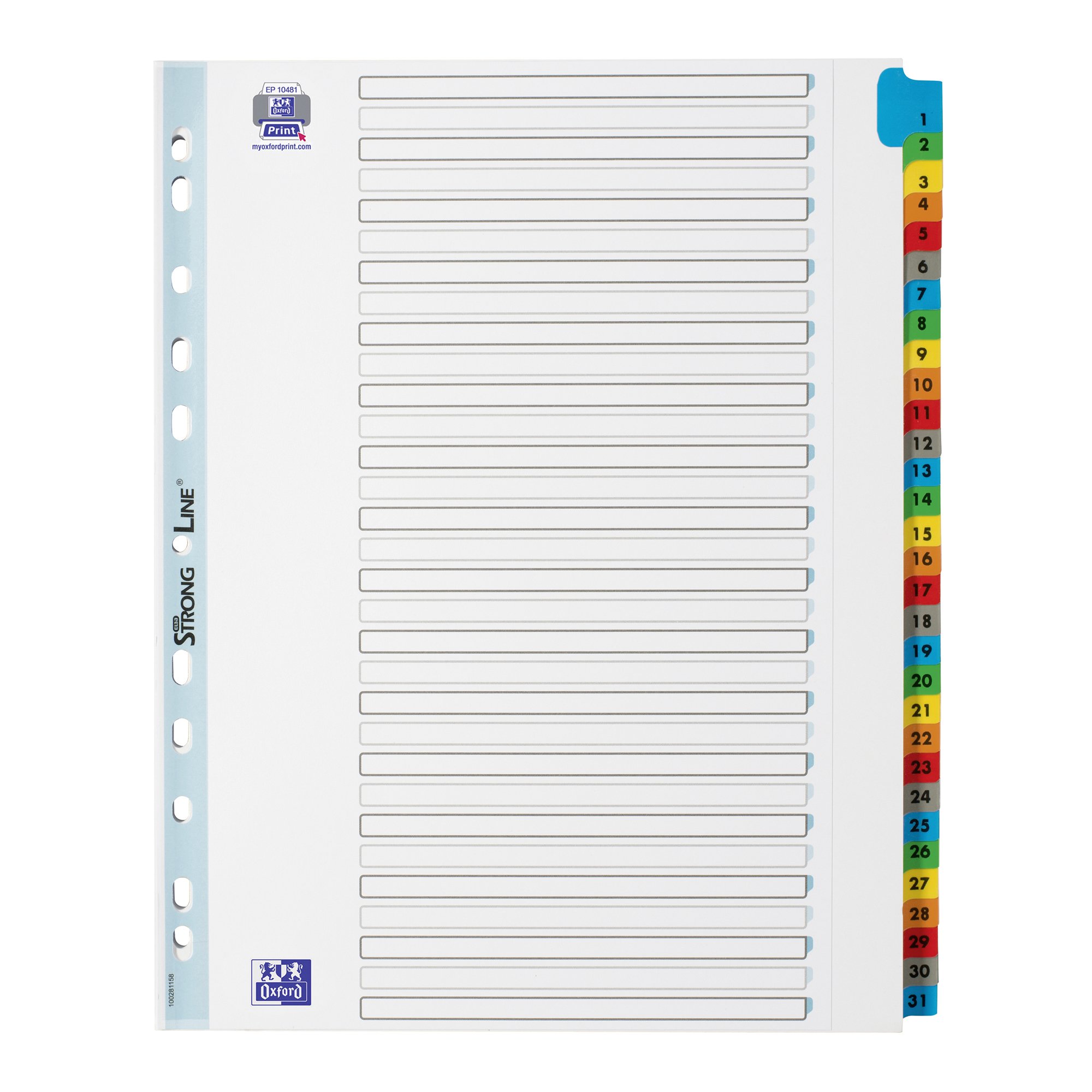 AVERY READY INDEX Jeu de 12 intercalaires Ready Index format A4 - prix