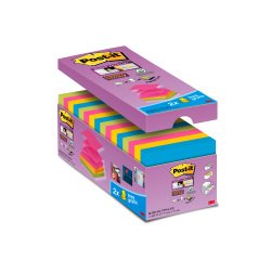 Pack 14 Z-notes reposicionables colores Super Sticky Post-it 76 x 76 mm - Bloc de 90 hojas + 2 GRATIS 