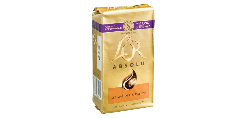 Café moulu "L'or Absolu" Maison du café - Paquets de 250 g