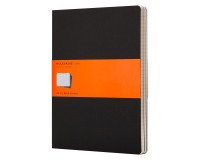 Set de 3 cuadernos Moleskine kraft 19 x 25 cm marfil rayado 120 páginas