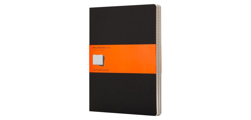 Set de 3 cahiers Moleskine kraft 19 x 25 cm ivoire ligné 120 pages