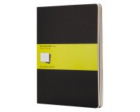 Set de 3 cuadernos Moleskine 19 x 25 cm marfil sin cuadrícula 120 páginas