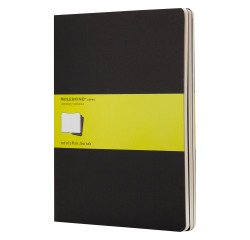 Set de 3 cuadernos Moleskine 19 x 25 cm marfil sin cuadrícula 120 páginas