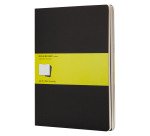 Set de 3 cahiers Moleskine 19 x 25 cm ivoire sans quadrillage 120 pages