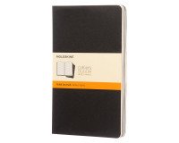 Set de 3 cuadernos Moleskine 13 x 21 cm marfil rayado 80 páginas