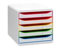 Módulo archivador con cajones de 5 colores Exacompta Big Box Plus