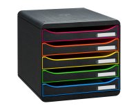 Módulo archivador con cajones de 5 colores Exacompta Big Box Plus