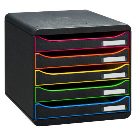 Module de classement Exacompta Big Box Plus 5 tiroirs couleur