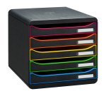 Module de classement Exacompta Big Box Plus 5 tiroirs couleur