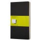 Set van 3 schriften Moleskine 13 x 21 cm ivoor niet geruit 80 pagina's