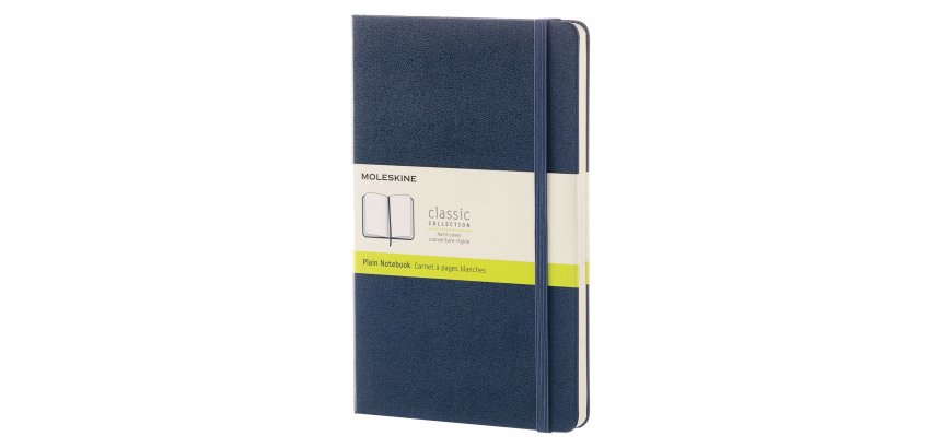 Carnet Moleskine rigide 13 x 21 cm ivoire uni 240 pages