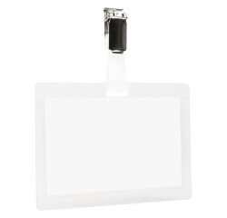 Identificadores plastificables en frío Djois Tarifold con clip - Caja de 25