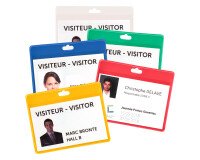 Flexible badge Tarifold without attachment 70 x 100 mm green - box of 30