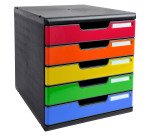 Module de classement Exacompta Modulo 5 tiroirs couleur