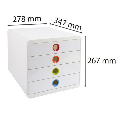 Exacompta cassettiera Arlecchino A4+ bianco