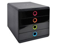 Módulo de archivo de 4 cajones Pop Box de Exacompta